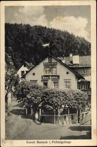 Ak Bad Berneck im Fichtelgebirge Bayern, Gaststätte