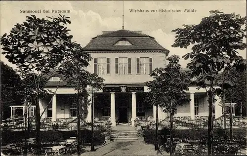 Ak Potsdam in Brandenburg, Sanssouci, Wirtshaus zur Historischen Mühle