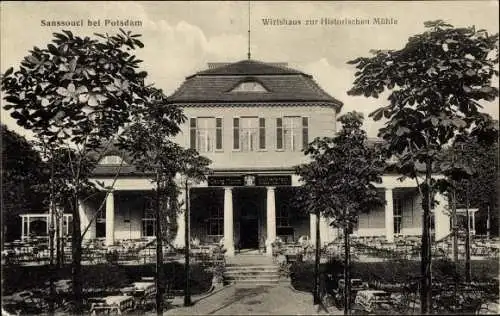 Ak Potsdam in Brandenburg, Sanssouci, Wirtshaus zur Historischen Mühle