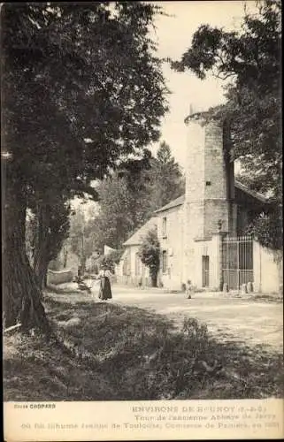 Ak Brunoy environs Jarcy Essonne, Tour de l'ancienne Abbaye