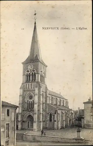 Ak Nervieux Loire, L'Église