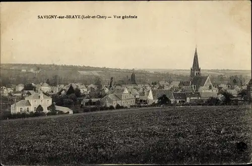 Ak Savigny-sur-Braye Loir et Cher, Vue Generale