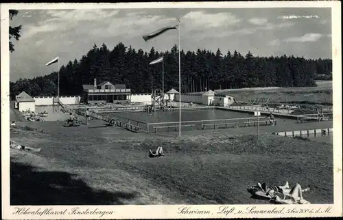 Ak Finsterbergen Friedrichroda im Thüringer Wald, Schwimmbad