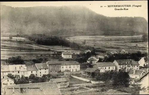 Ak Moyenmoutier Vosges, Grand Rue