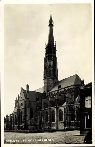 Ak Hulst Zeeland Niederlande, De Basiliek St. Willibrord