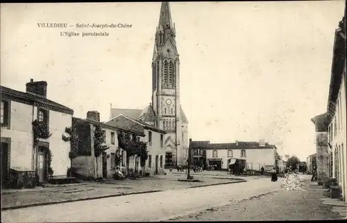 Ak Villedieu Maine et Loire, Saint Joseph du Chêne