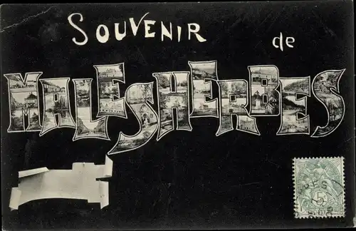 Buchstaben Ak Malesherbes Loiret, Diverses Vues de la Ville