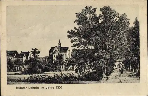 Künstler Ak Kloster Lehnin in der Mark, Historisches Bild 1300