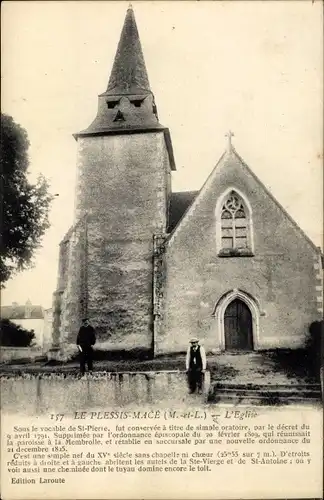 Ak Le Plessis-Macé Maine et Loire, L'Eglise