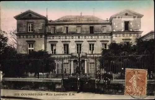 Ak Courbevoie Hauts de Seine, Asile Lambrecht