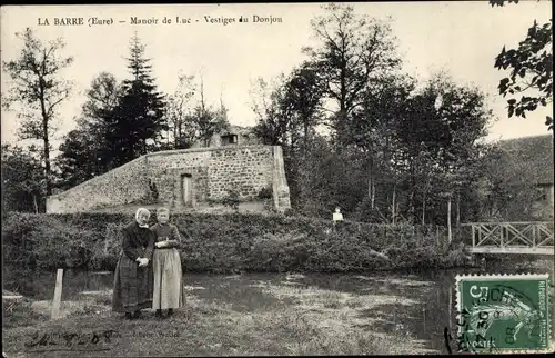 Ak La Barre Eure, Manoir de Luc, Vestiges du Donjon