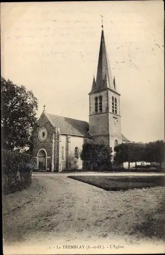 Ak Le Tremblay Yvelines, l´Église