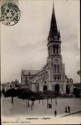 Ak Argenteuil Val d'Oise, L´Église