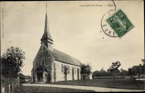 Ak Calleville Eure, Église