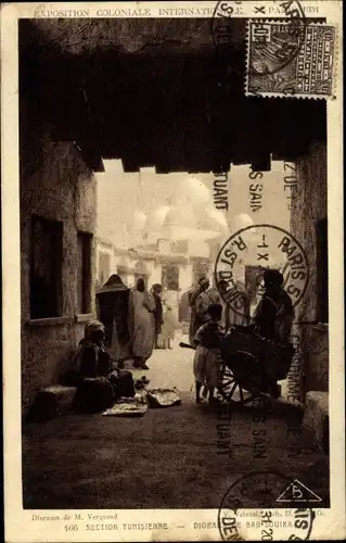 Ak Paris XII, Exposition Internationale 1931, Section Tunisienne, Diorana de Bab Souika