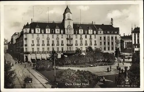 Ak Oslo Norwegen, Grand Hotel