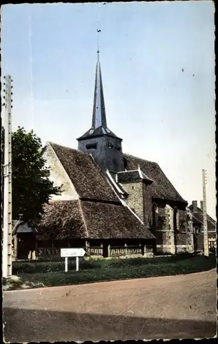 Ak Souvigny en Sologne Loir et Cher, Kirche