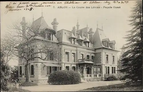 Ak Ablon sur Seine Val de Marne, La Courre des Lièvres