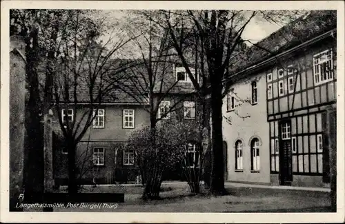Ak Bürgel in Thüringen, Erholungsheim Langethalsmühle