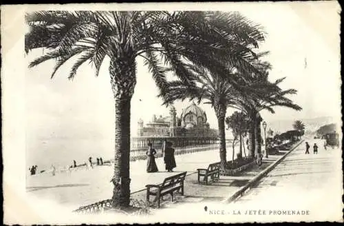 Ak Nice Nizza Alpes Maritimes, La Jetee Promenade