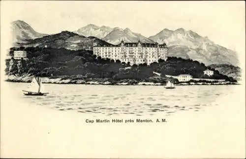 Ak Roquebrune Cap Martin Alpes-Maritimes, Cap Martin Hotel