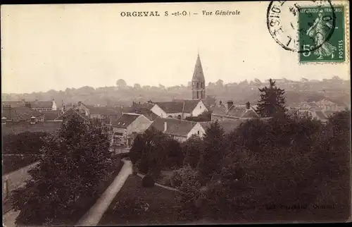 Ak Orgeval Yvelines, Vue Generale