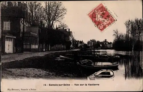 Ak Samois sur Seine Seine et Marne, Vue sur la Vauterre