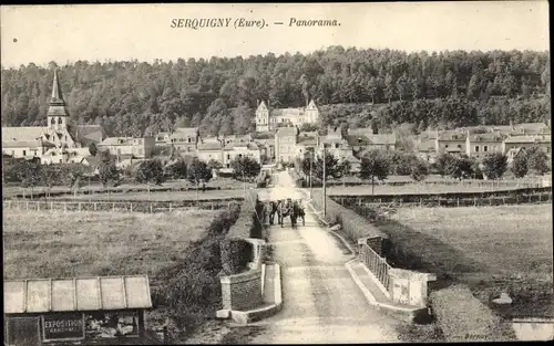 Ak Serquigny Eure, Panorama