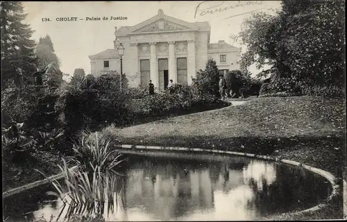 Ak Cholet Maine et Loire, Palais de Justice