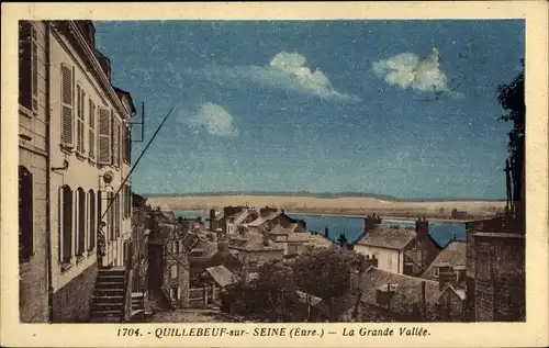 Ak Quillebeuf sur Seine Eure, La Grande Vallee