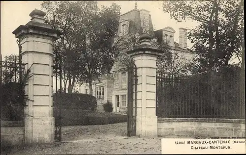 Ak Margaux Cantenac Gironde, Chateau Montbrun