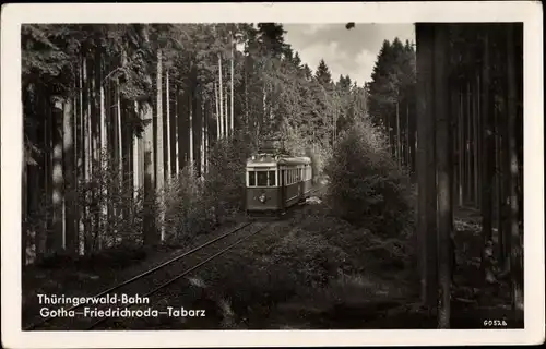 Ak Thüringer Waldbahn zwischen Gotha und Tabarz, Bahnstrecke