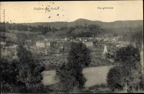 Ak Salies du Salat Haute Garonne, Vue generale