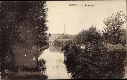 Ak Ervy-le-Châtel Yonne, Le Moulin