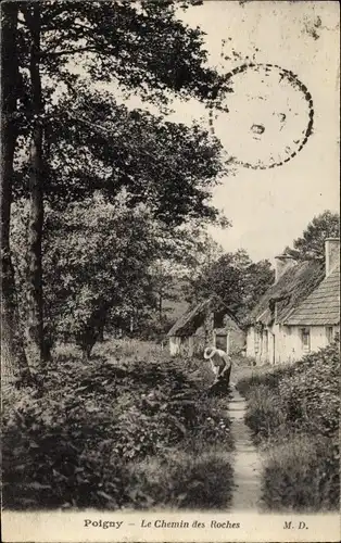 Ak Poigny la Forêt Yvelines, Chemin des Roches