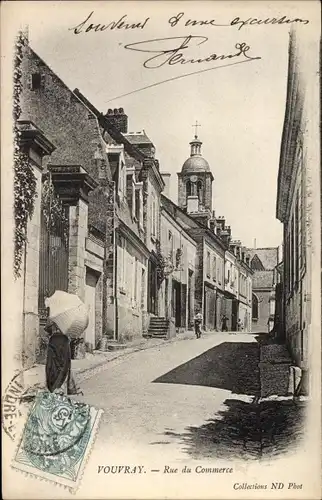 Ak Vouvray Indre et Loire, Rue de Commerce