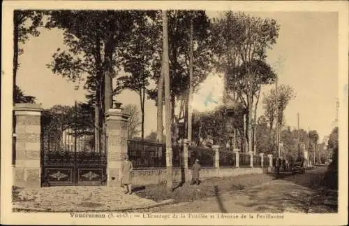 Ak Vaucresson Hauts de Seine, L'Ermitage de la Feuillee et Avenue de la Feuillaume