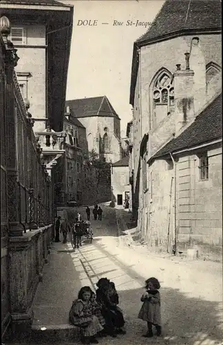 Ak Dole Jura, Rue de Saint Jacques, Kinder