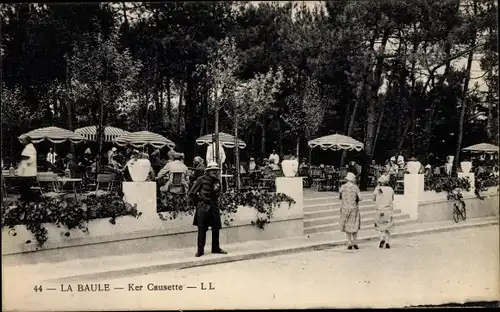 Ak La Baule Loire Atlantique, Ker Causette, Terrassenpartie