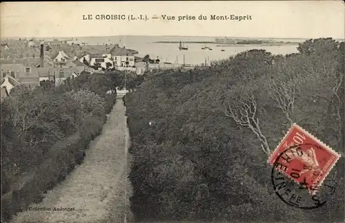 Ak Le Croisic Loire Atlantique, Vue prise du Mont Esprit