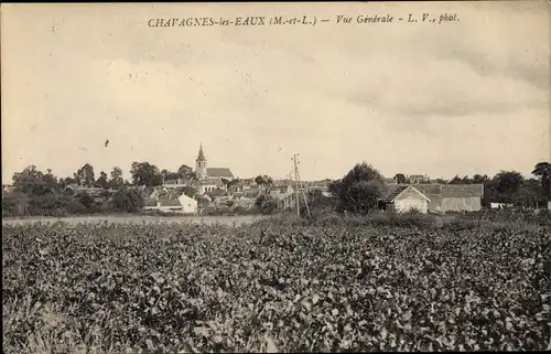 Ak Chavagnes les Eaux Maine et Loire, Vue Générale