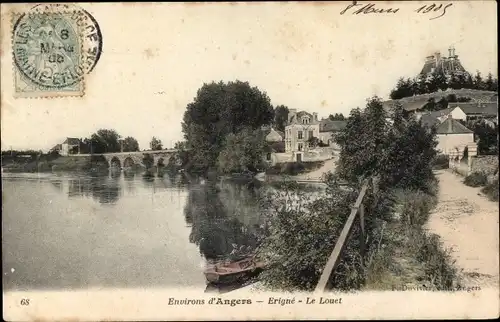 Ak Erigné Maine et Loire, La Louet