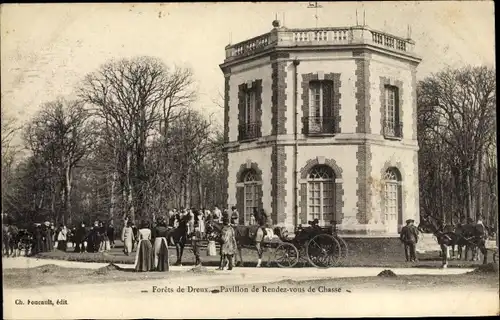 Ak Dreux Eure et Loir, Pavillon de Rendez vous de Chasse