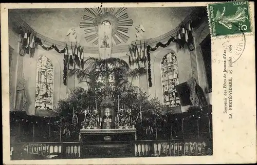 Ak La Ferté Vidame Eure et Loir, Souvenir des Fetes de Jeanne d'Arc, 1909, Interieur de l'Eglise