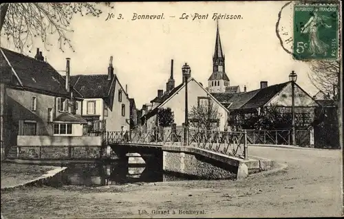 Ak Bonneval Eure et Loir, Le Pont Herisson