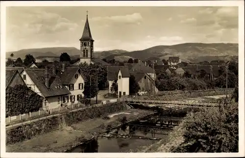 Ak Stadelhofen Oberkirch Ortenaukreis, Panorama mit Hornisgrinde