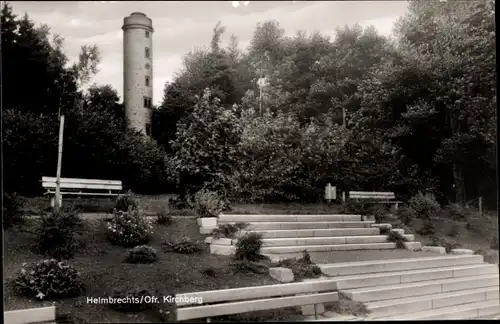 Ak Helmbrechts in Oberfranken, Kirchberg, Treppe, Turm