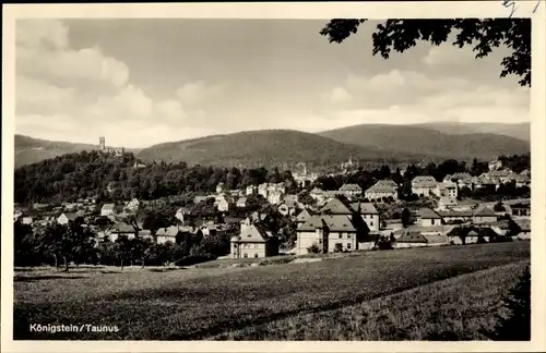 Ak Königstein im Taunus, Ort mit waldreichen Hängen