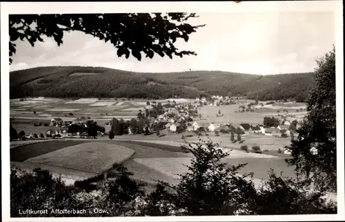 Ak Affolterbach Wald Michelbach im Odenwald, Durchlick zum Ort