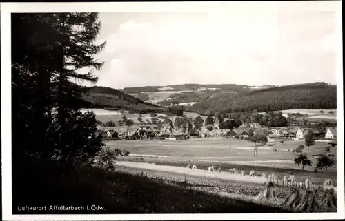 Ak Affolterbach Wald Michelbach im Odenwald, Ort mit Umgebung